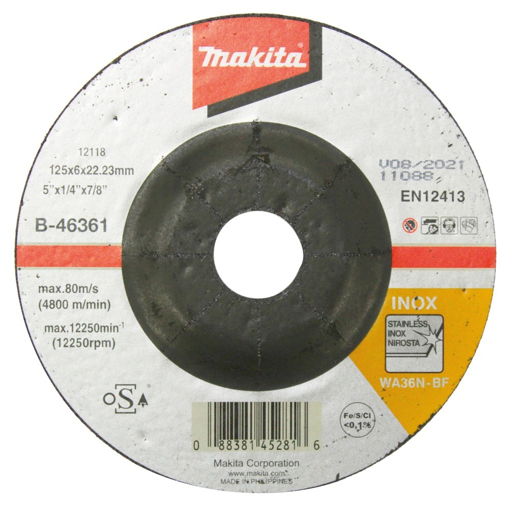 MAKITA Schruppscheibe INOX 125 x 6 mm